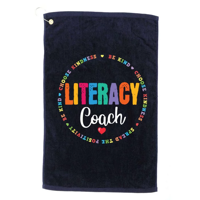 Reading Teacher Interventionist Specialist Literacy Coach Platinum Collection Golf Towel