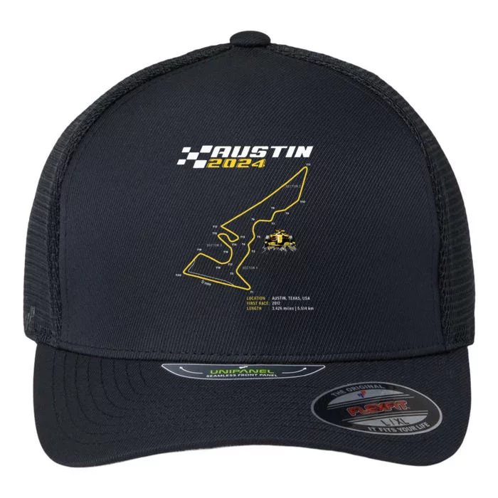 Race Track In Austin Formula Racing Circuits Sport Flexfit Unipanel Trucker Cap