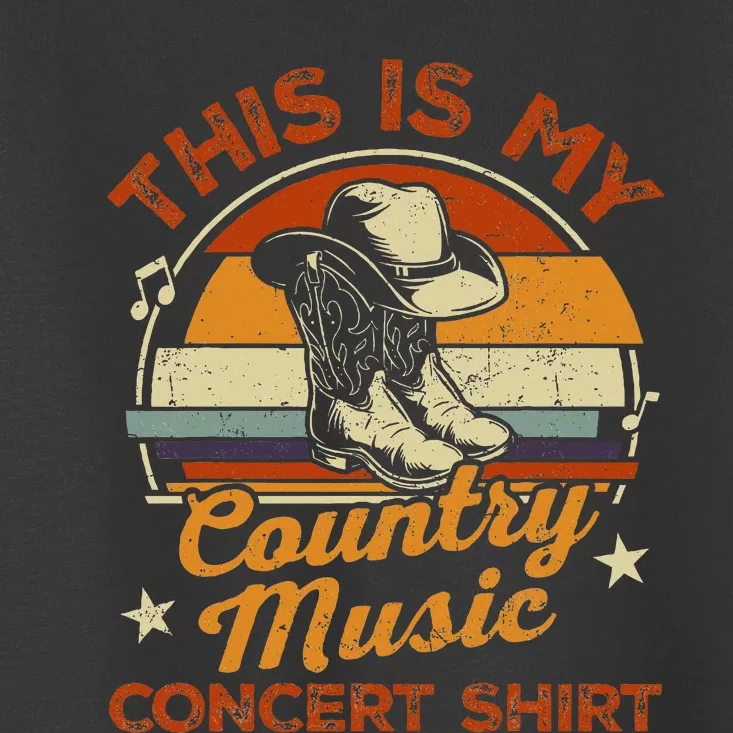 Retro This Is My Concert Country Music Lover Toddler T-Shirt