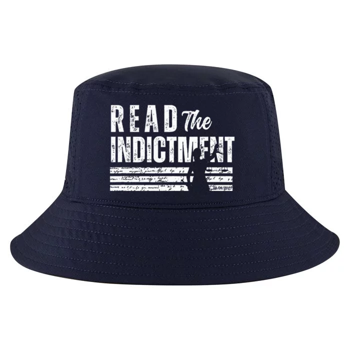 Read The Indictment Donald Trump Indictment AntiTrump Cool Comfort Performance Bucket Hat