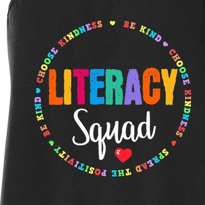 Reading Teacher Interventionist Specialist Literacy Coach Women's Racerback Tank