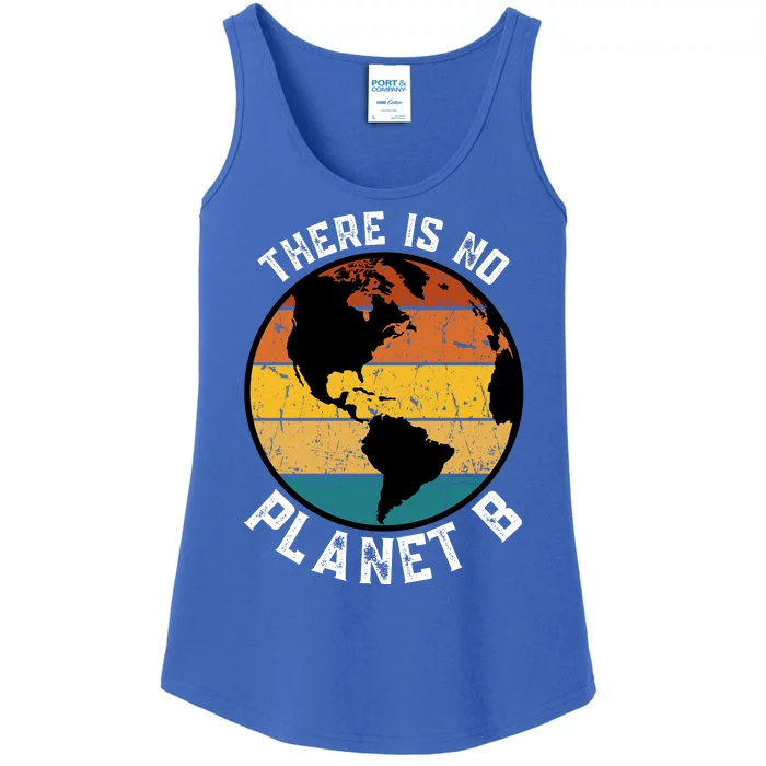 Retro There Is NO Planet B Save Earth Ladies Essential Tank