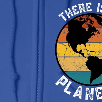 Retro There Is NO Planet B Save Earth Full Zip Hoodie