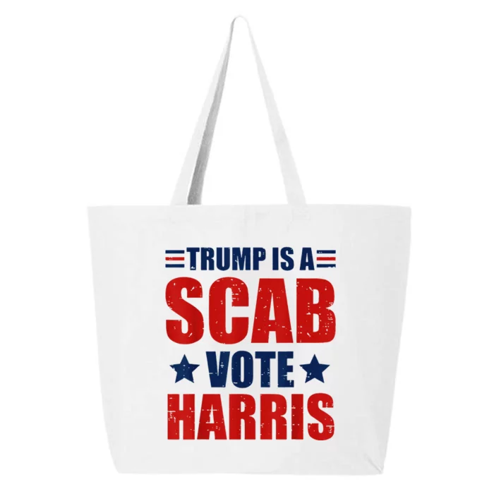 Retro Trump Is A Scab Vote Harris Funny Trump Election 2024 25L Jumbo Tote