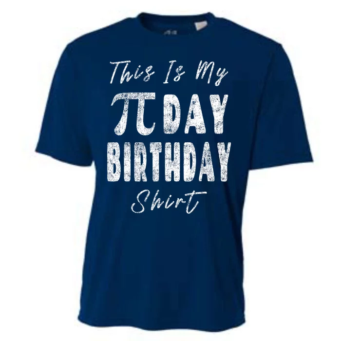 Retro This Is My Pi Day Birthday Shirt Pi Symbol 3 14 Cooling Performance Crew T-Shirt