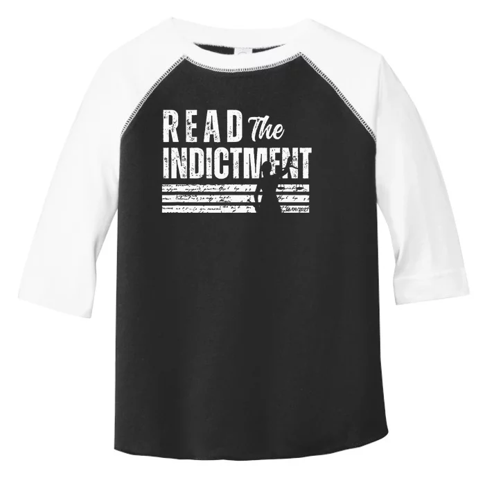 Read the Indictment Donald Trump indictment AntiTrump Toddler Fine Jersey T-Shirt