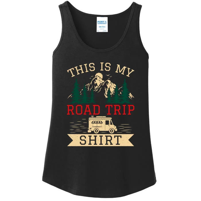 Retro This Is My Road Trip For Camping Gift RV Camping Holiday Ladies Essential Tank