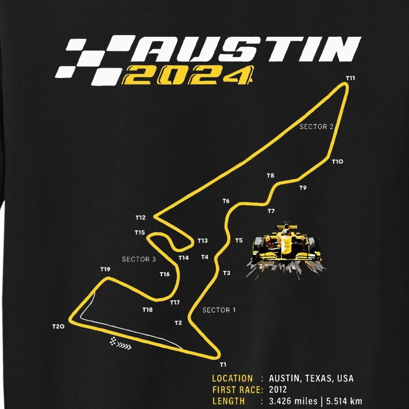 Race Track In Austin Formula Racing Circuits Sport Sweatshirt