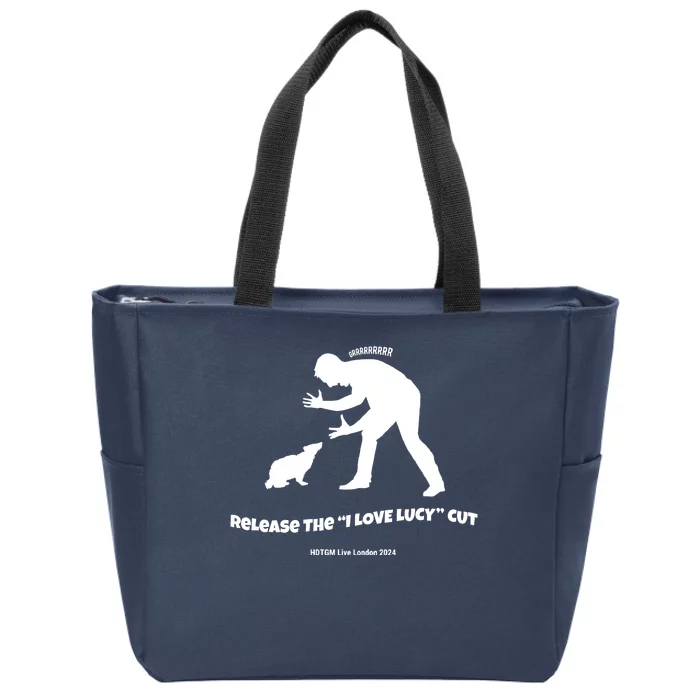 Release The I Love Lucy Cut Hdtgm London Zip Tote Bag