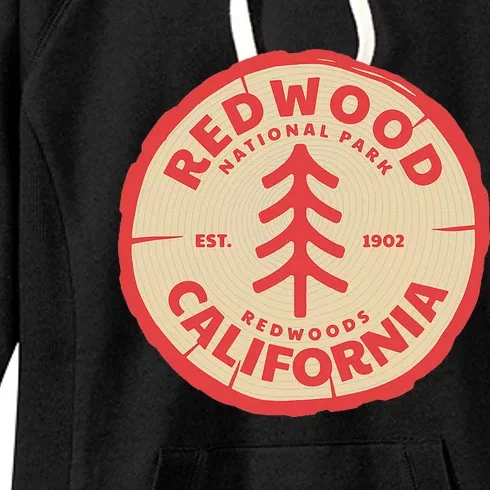 Redwood Trees In The National Forest Women's Fleece Hoodie