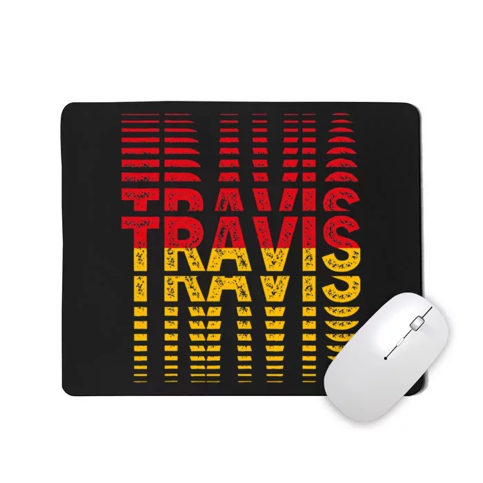 Retro TRAVIS I Love Travis Mousepad