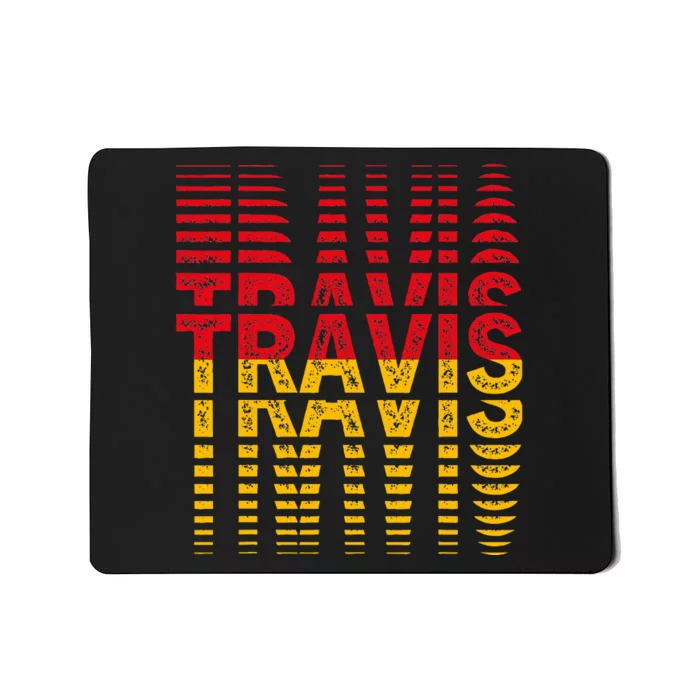 Retro TRAVIS I Love Travis Mousepad