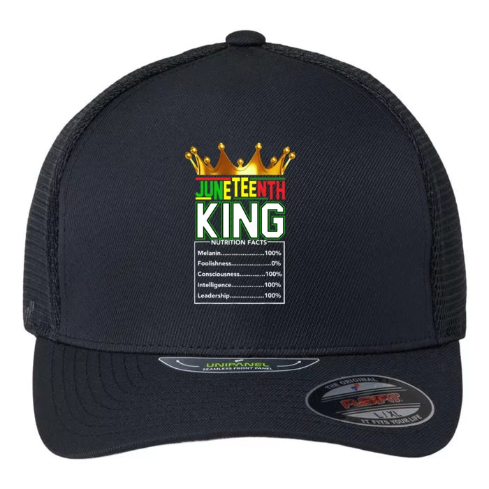 Real Thing Junenth Black History Kings June 19th Gift Flexfit Unipanel Trucker Cap