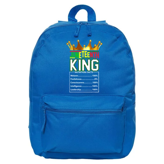 Real Thing Junenth Black History Kings June 19th Gift 16 in Basic Backpack