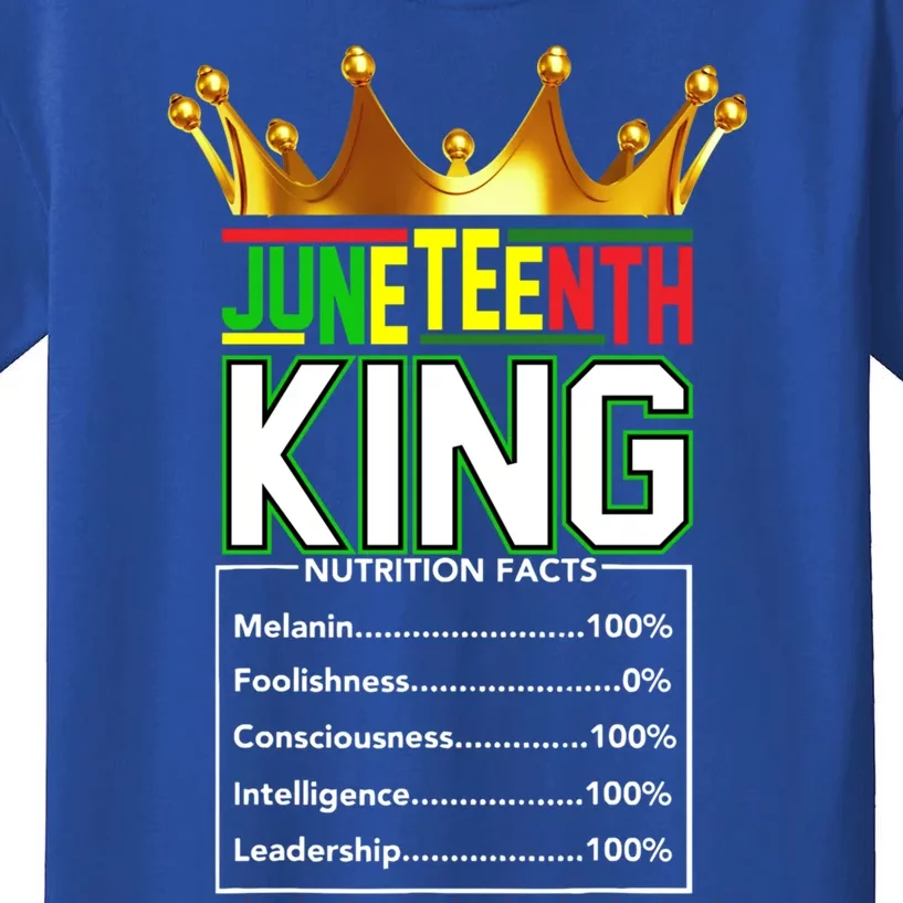 Real Thing Junenth Black History Kings June 19th Gift Kids T-Shirt