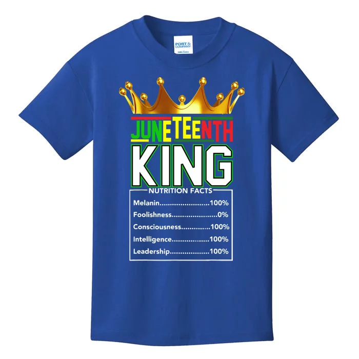 Real Thing Junenth Black History Kings June 19th Gift Kids T-Shirt