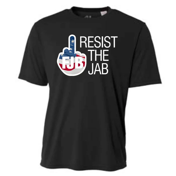 Resist The Jab Flag Logo Apparel Cooling Performance Crew T-Shirt