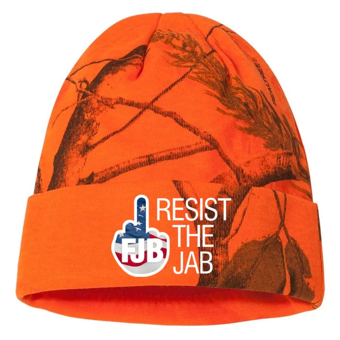 Resist The Jab Flag Logo Apparel Kati - 12in Camo Beanie