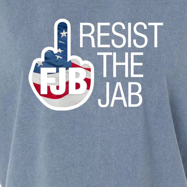 Resist The Jab Flag Logo Apparel Garment-Dyed Women's Muscle Tee