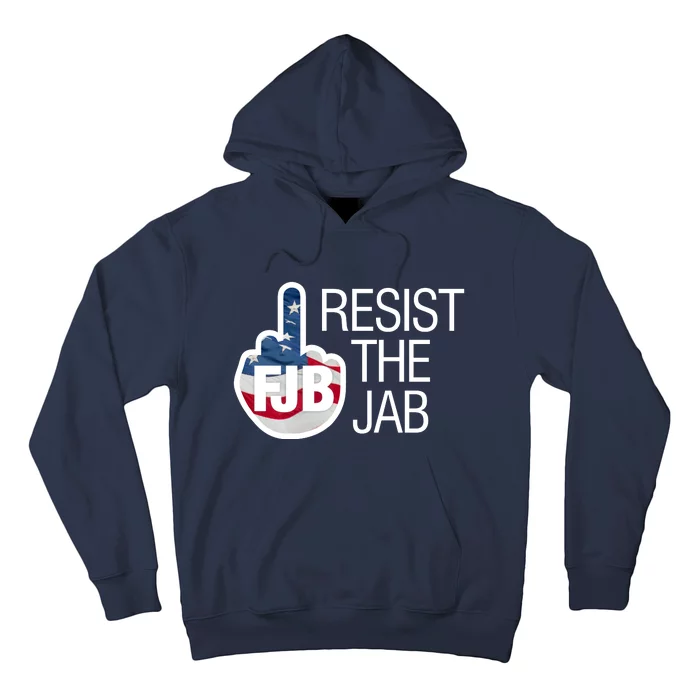 Resist The Jab Flag Logo Apparel Hoodie