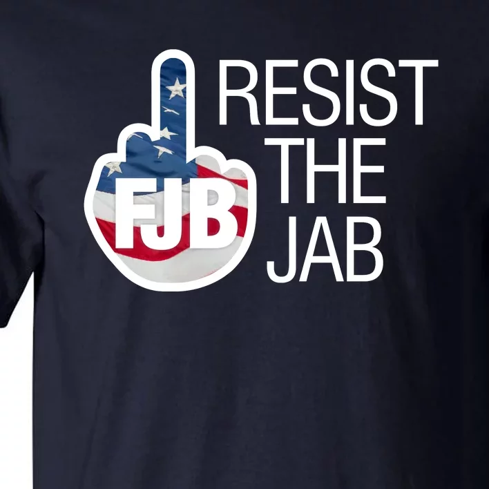 Resist The Jab Flag Logo Apparel Tall T-Shirt