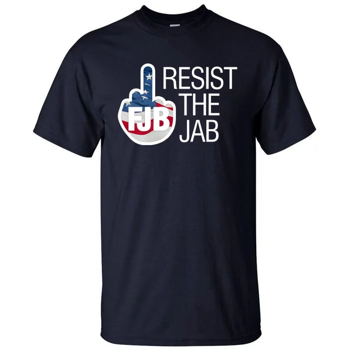 Resist The Jab Flag Logo Apparel Tall T-Shirt