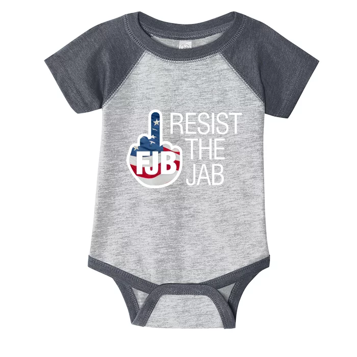 Resist The Jab Flag Logo Apparel Infant Baby Jersey Bodysuit