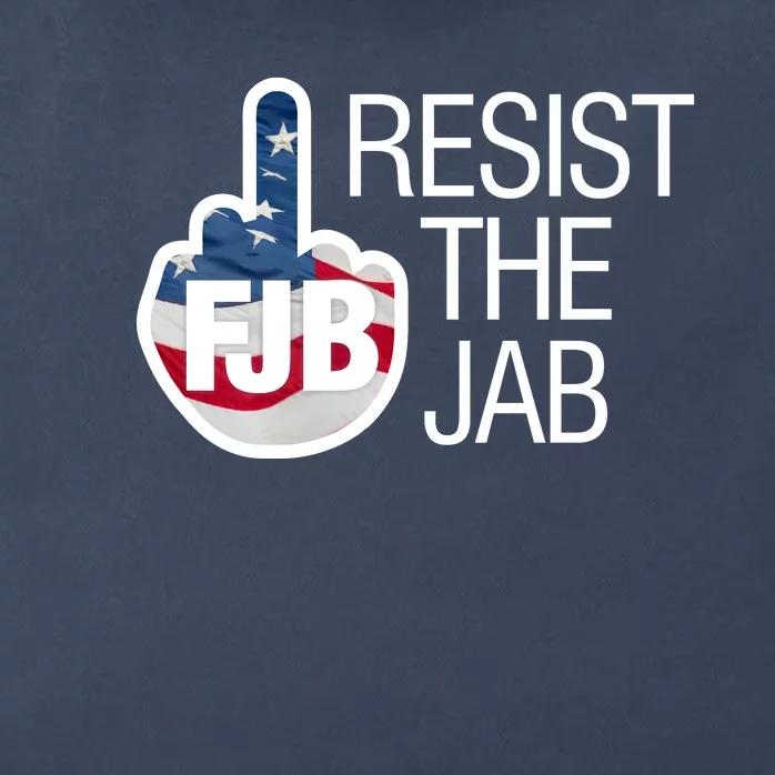 Resist The Jab Flag Logo Apparel Zip Tote Bag