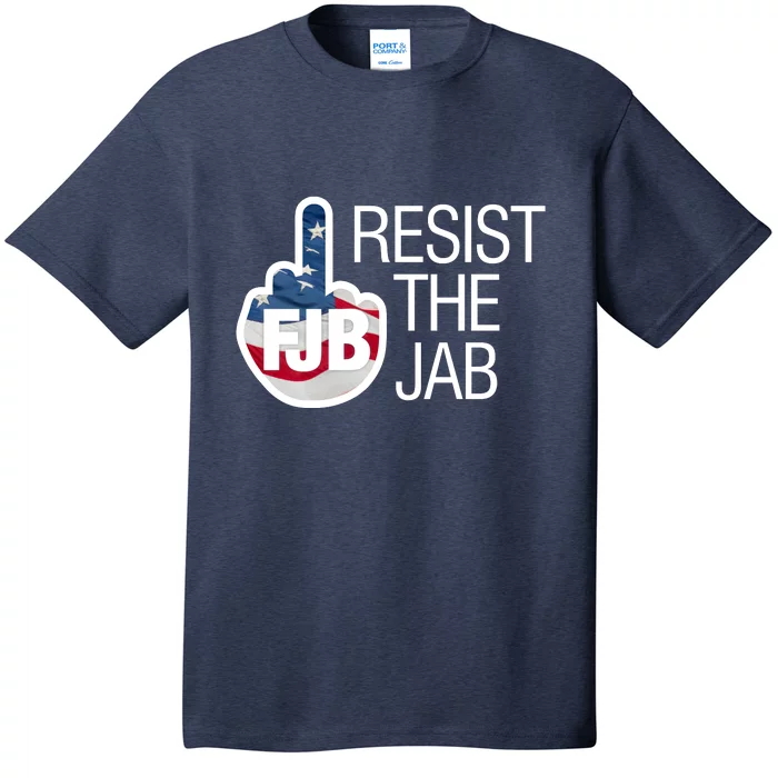 Resist The Jab Flag Logo Apparel T-Shirt