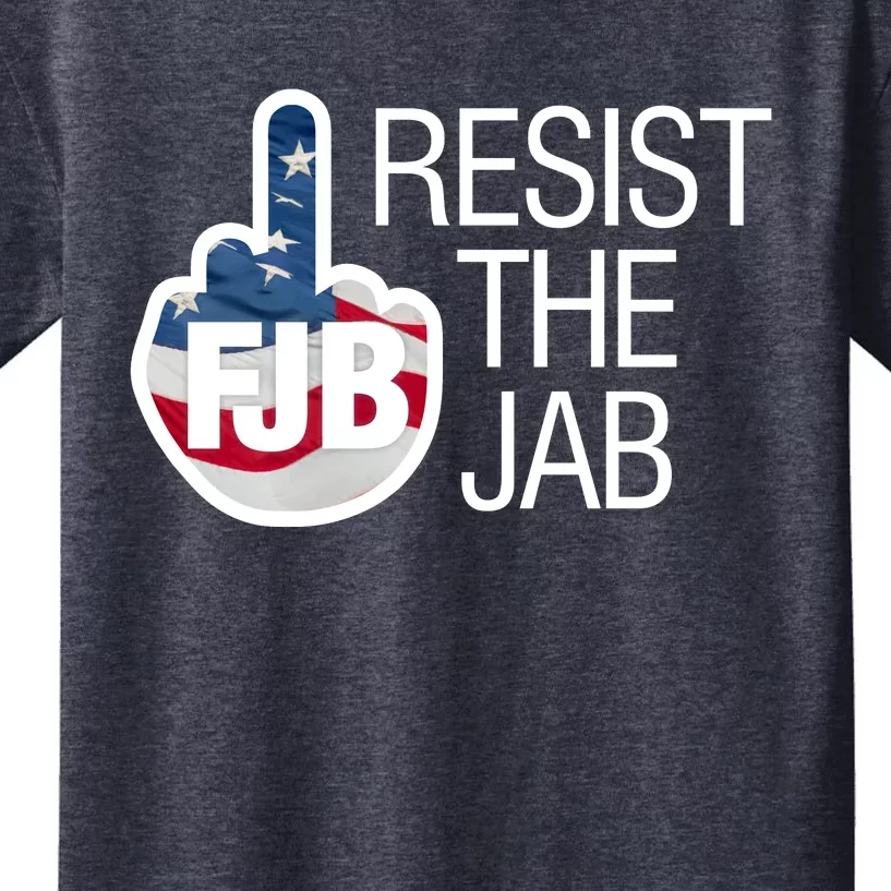 Resist The Jab Flag Logo Apparel Kids T-Shirt