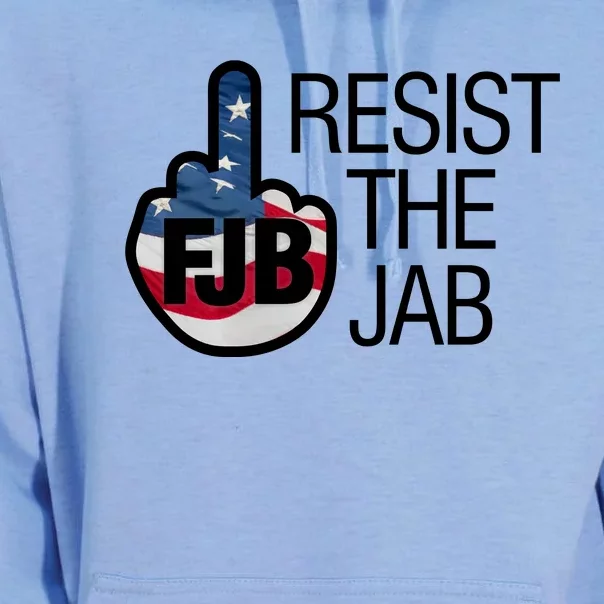 Resist The Jab Flag Logo Apparel Unisex Surf Hoodie