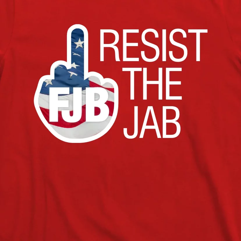 Resist The Jab Flag Logo Kitchenware Front & Back T-Shirt