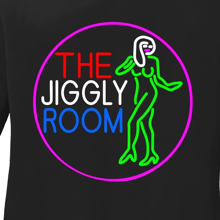 Retro The Jiggly Room Ladies Long Sleeve Shirt