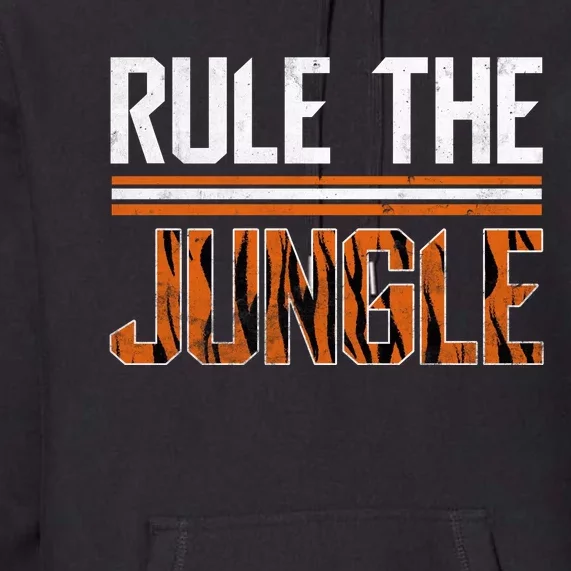 Rule The Jungle Who Dey Cincinnati Cincy Fan Premium Hoodie