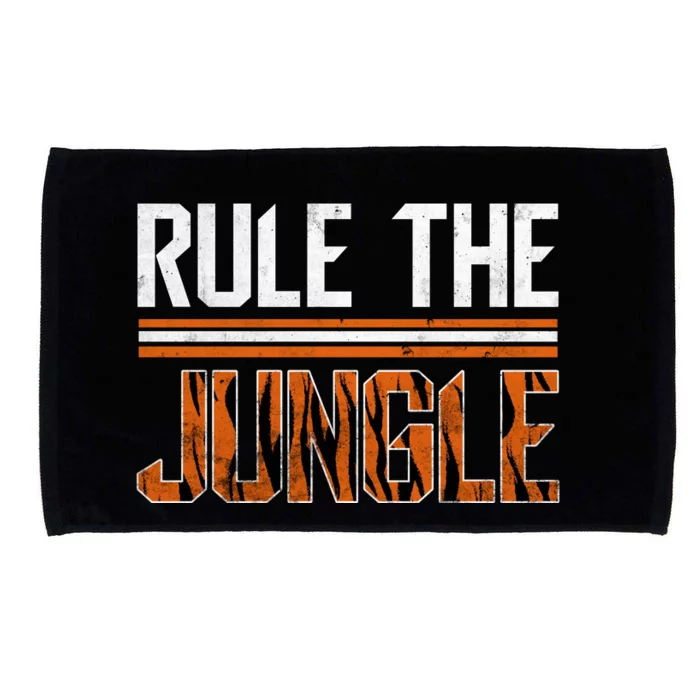 Rule The Jungle Who Dey Cincinnati Cincy Fan Microfiber Hand Towel