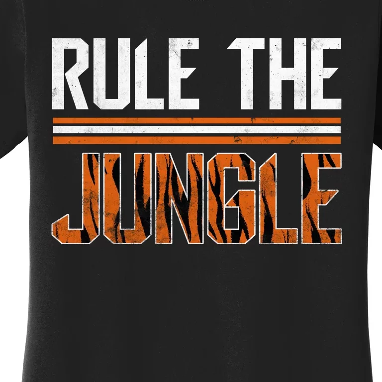 Rule The Jungle Who Dey Cincinnati Cincy Fan Women's T-Shirt