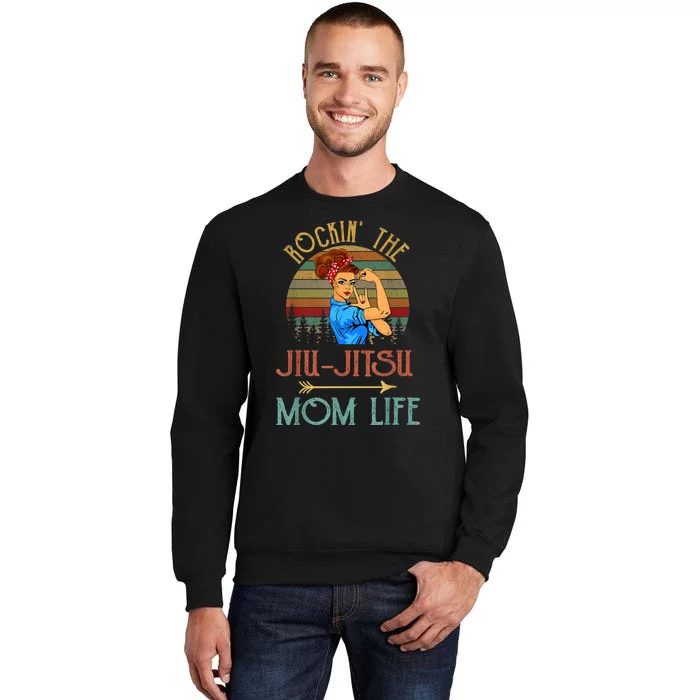 Rockin The Jiu Jitsu Mom Life Funny Gift For Mom Sweatshirt