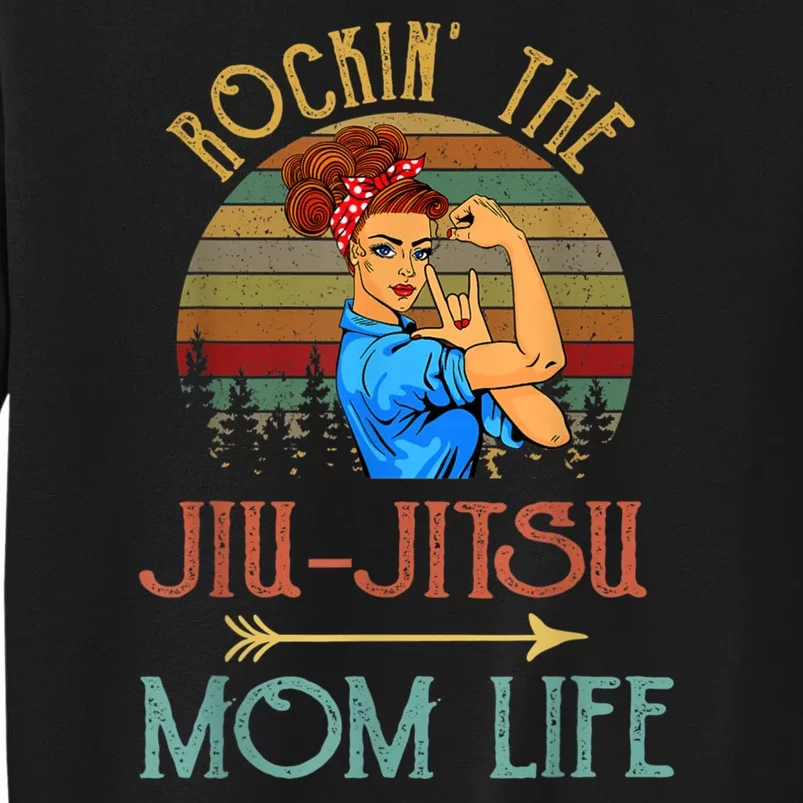 Rockin The Jiu Jitsu Mom Life Funny Gift For Mom Sweatshirt