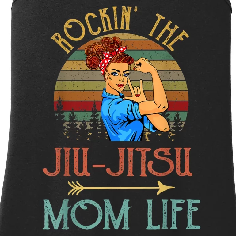 Rockin The Jiu Jitsu Mom Life Funny Gift For Mom Ladies Essential Tank