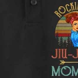 Rockin The Jiu Jitsu Mom Life Funny Gift For Mom Dry Zone Grid Performance Polo