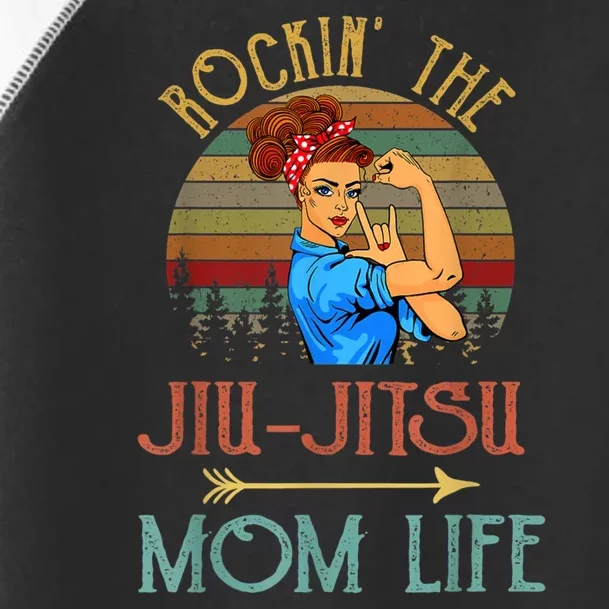 Rockin The Jiu Jitsu Mom Life Funny Gift For Mom Toddler Fine Jersey T-Shirt