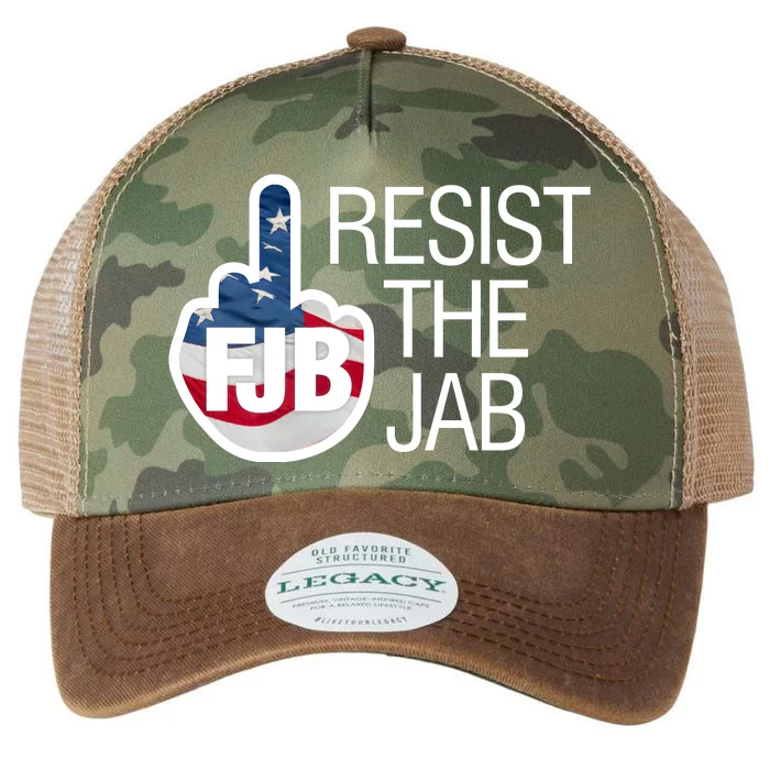 Resist The Jab Flag Legacy Tie Dye Trucker Hat