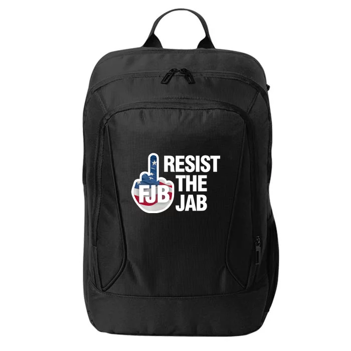 Resist The Jab Flag Logo Front & Back City Backpack