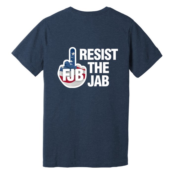 Resist The Jab Flag Logo Front & Back Premium T-Shirt