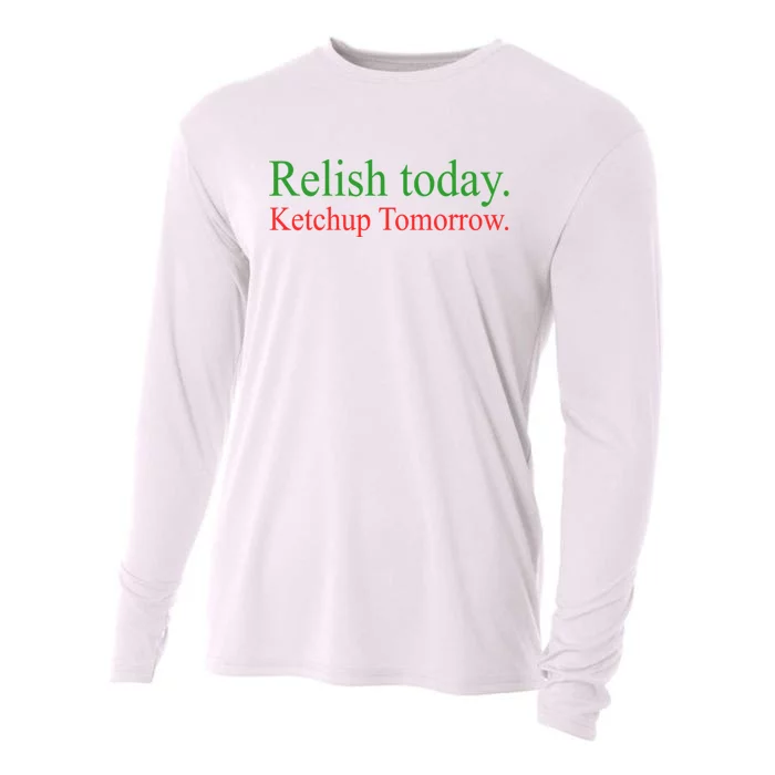 Relish Today Ketchup Tomorrow Trendy Cooling Performance Long Sleeve Crew