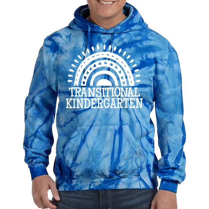 Rainbow Transitional Kindergarten Teacher Team Gift Tie Dye Hoodie