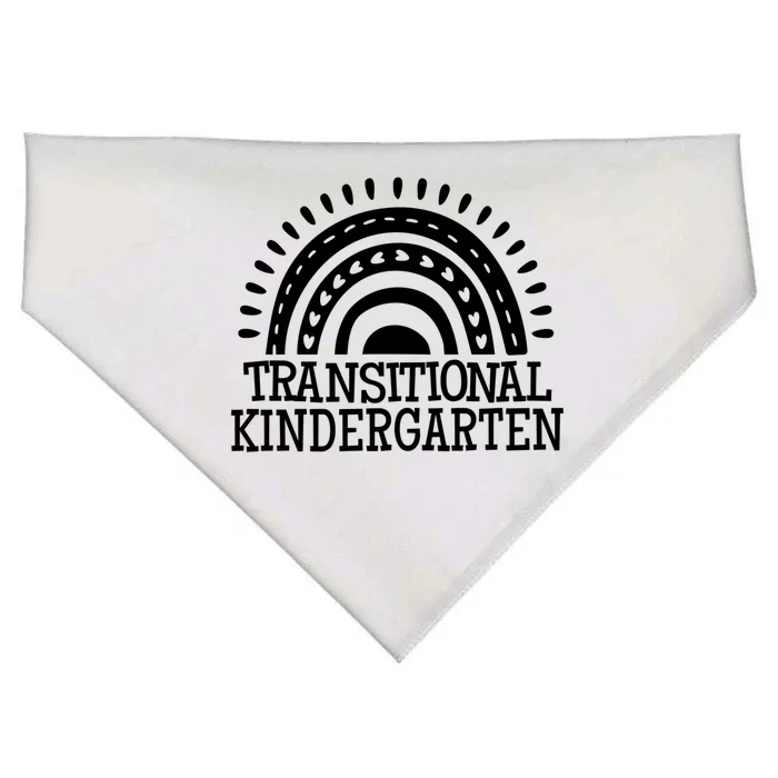 Rainbow Transitional Kindergarten Teacher Team Gift USA-Made Doggie Bandana