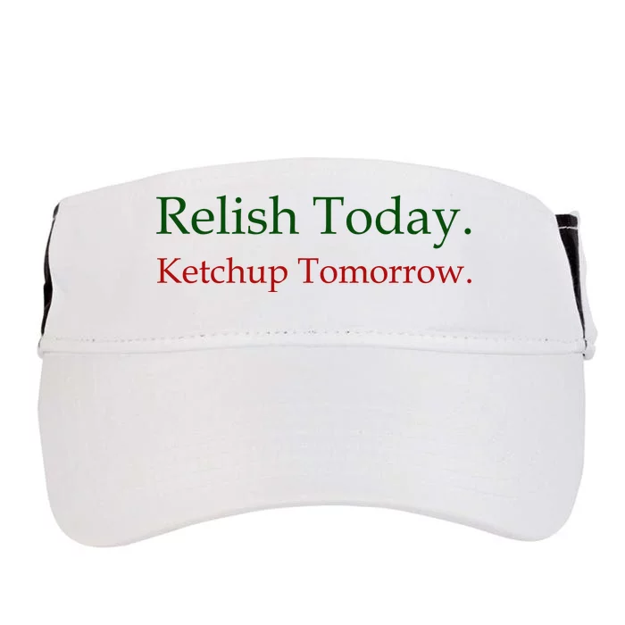 Relish Today Ketchup Tomorrow Adult Drive Performance Visor