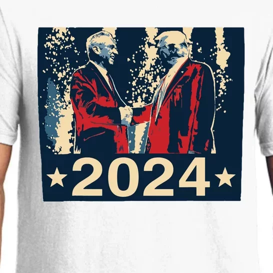 Retro Trump Kennedy President 2024 Election Republican Pajama Set