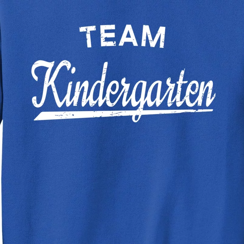 Retro Team Kindergarten Kindergartener Student Or Teach Gift Tall Sweatshirt